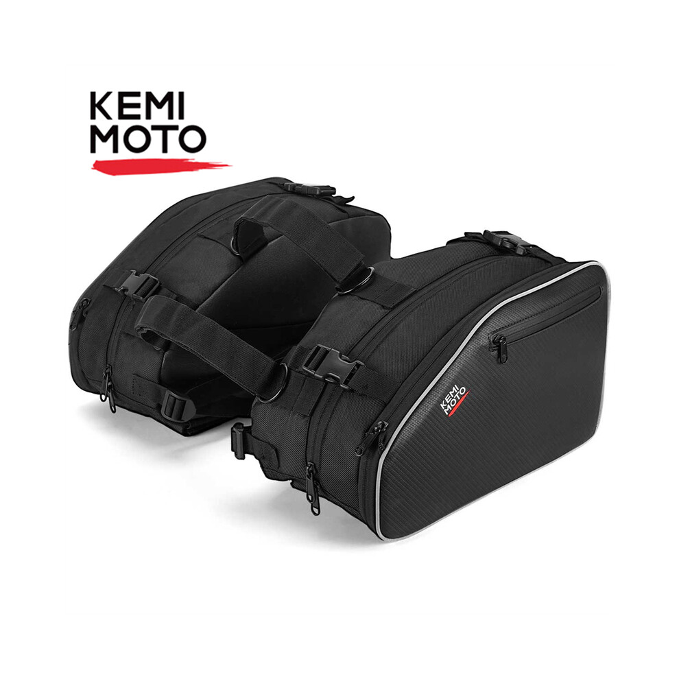 Motorcycle Saddlebag Outdoor Riding Hiking Travel Bag Oxford Fabric Bag for Dual Sport Enduro Adventure Bike Bag with Rain Cover