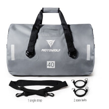 (40L-Gray) sacs de queue imperméables sacs de siège arrière sac de voyage bagages sac de siège arrière