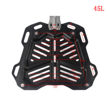 (Rouge) 45l/55L/65L boîte de queue de plaque d'acier Base de dégagement rapide estampage plaque inférieure