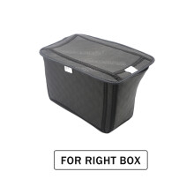 (Droite et couverture) sacoche arrière de moto sacoche latérale boîte à bagages arrière conteneur intérieur