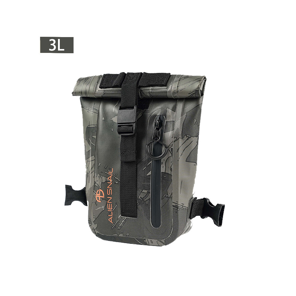 (camouflage) ALIEN SNAIL Sac arrière de moto étanche Sac sec de voyage 60 litres Bagages d'équitation
