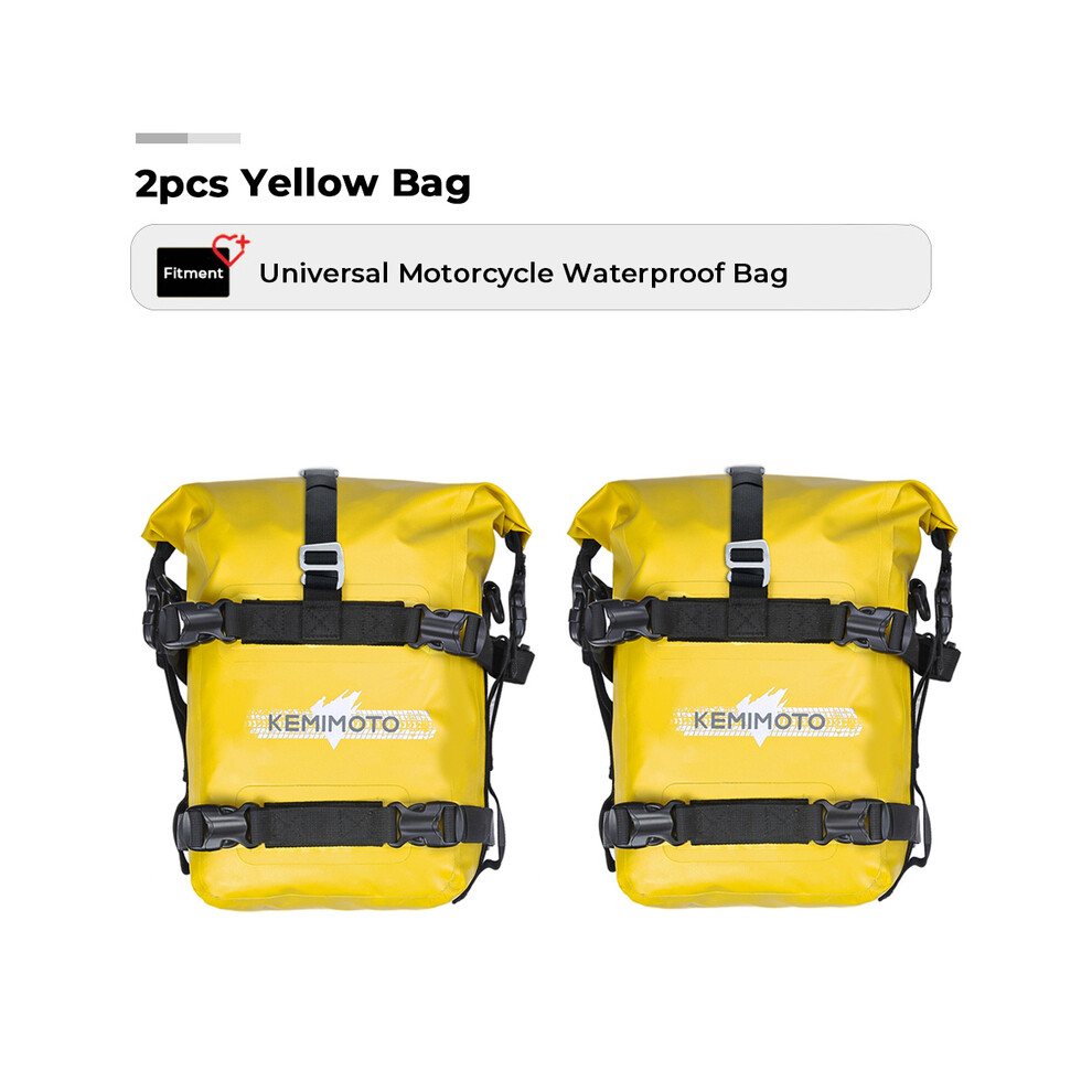 (Sac de cadre 2 pièces) sac de moto sac de sac sec en PVC extérieur étanche 10L 20L 30L, épaule, sac,