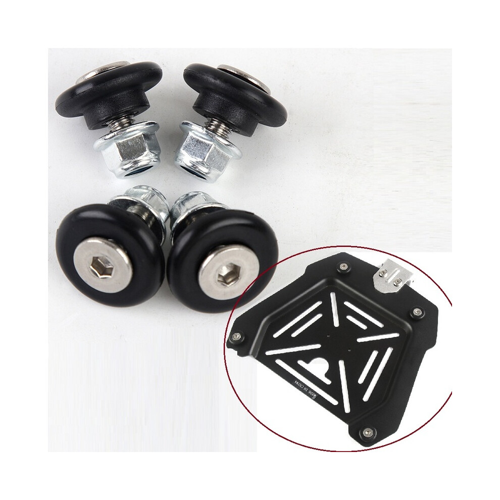 Maxpower 4Pcs Universal Motorcycle Rear Luggage Case Tail Top Toolbox Helmet Trunk Holder Bracket Base Plate Bushing Pad Buckle Spacers