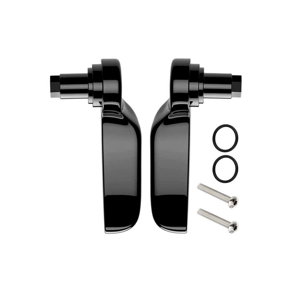 (Noir) noir sacoche loquet levier couvercle lève-couvercle pour Harley Touring Street Electra Road Glide