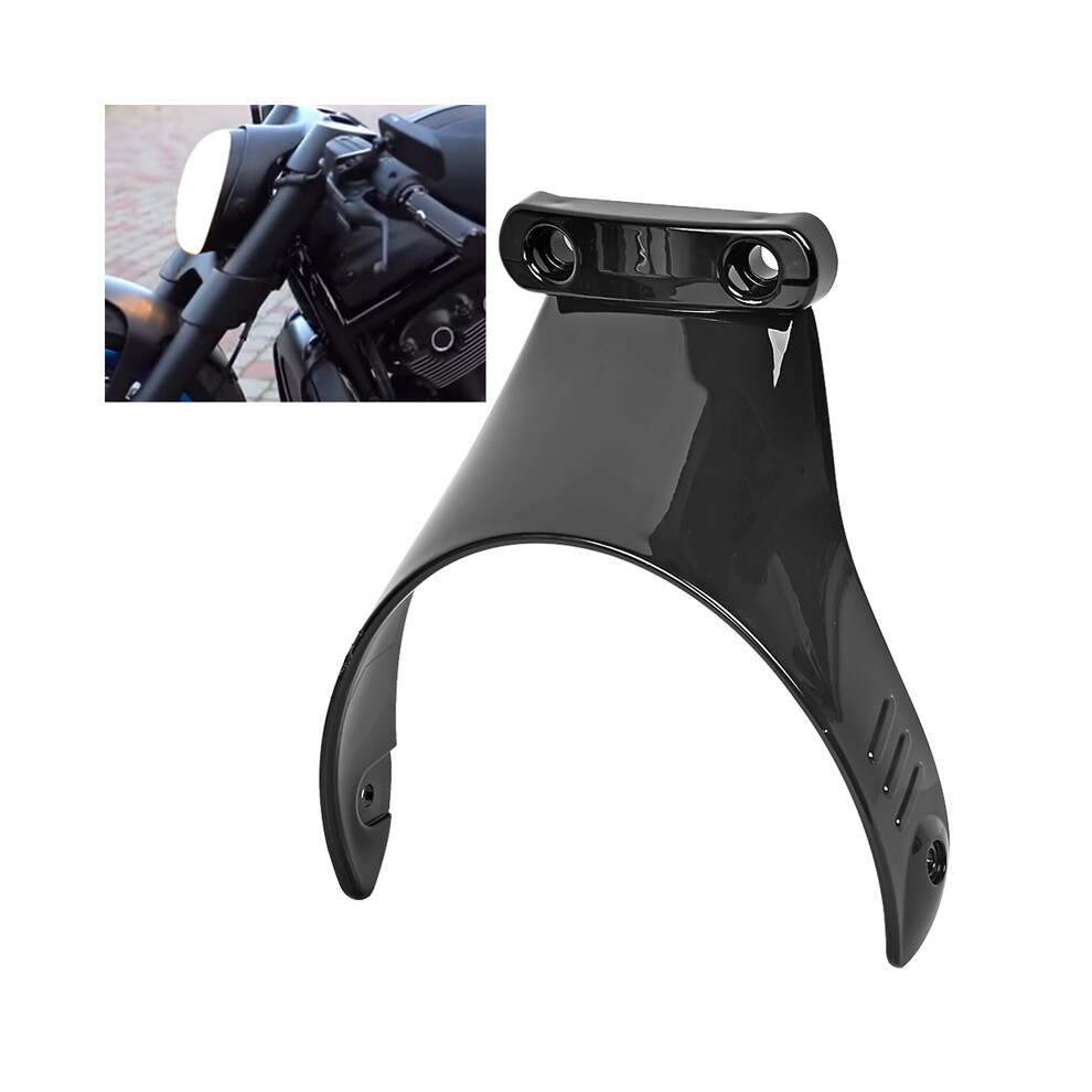 Motorcycle Gloss Abs Plastic Front Headlight Bracket Mount For Harley V-Rod Muscle Vrscf 2002-2017 Black 9190758437676