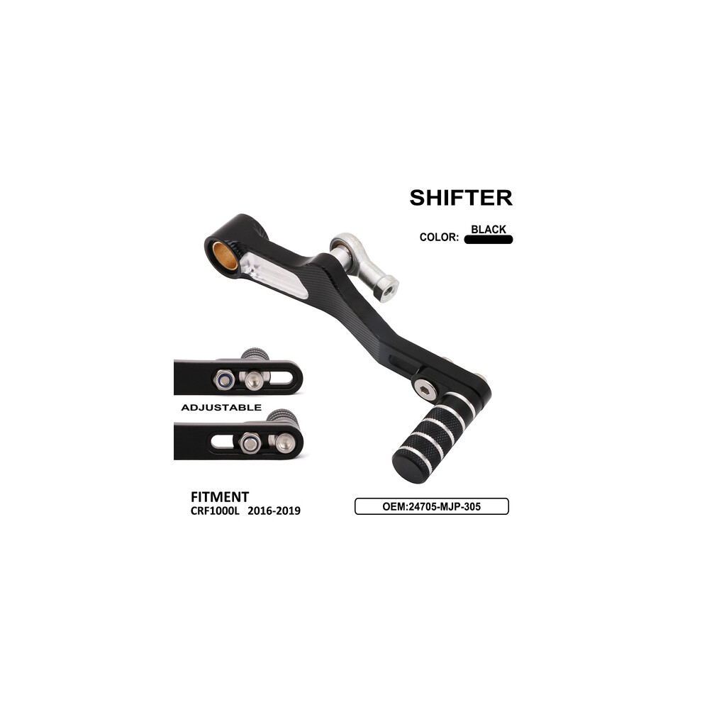 Motorcycle Cnc Adjustable Folding Gear Shift Lever Shifter Pedal For Honda Crf1000l Crf1100l Africa Twin Adv Sports Es Mt 9190758434095