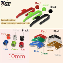 (Correspondance gratuite de 10 mm) Protection du bras oscillant de moto Curseur de chaîne Couvercle