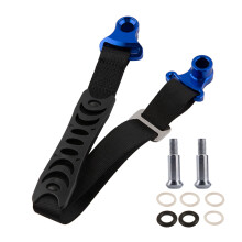 (Arrière bleu) Coussin de ceinture de sauvetage universel pour moto, sangle de levage arrière, sangle