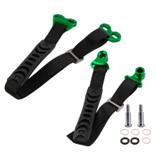 (Ensemble vert) Coussin de ceinture de sauvetage de siège universel pour moto Sangle de levage arrière
