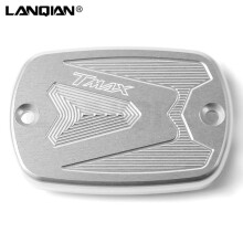 (Argent) pour Yamaha T MAX Tmax 530 500 couvercle de bouchon de réservoir de liquide de frein de moto