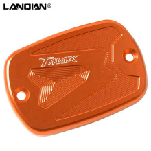 (Orange) pour Yamaha T MAX Tmax 530 500 couvercle de bouchon de réservoir de liquide de frein de moto