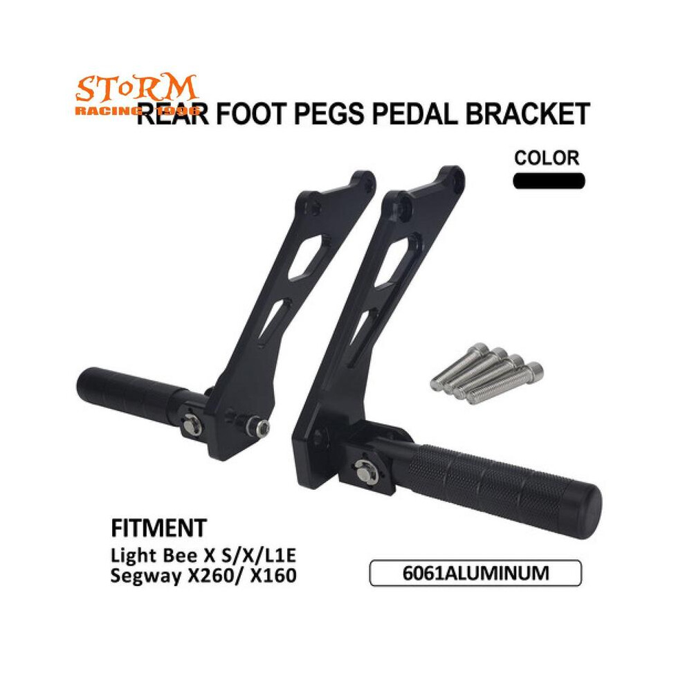 Maxpower Rear Footpegs Pedal Bracket Foldable Auxiliary Pedal Foldable Anti-Slip For Surron Sur-Ron X Segway X160 X260 Dirt Bike