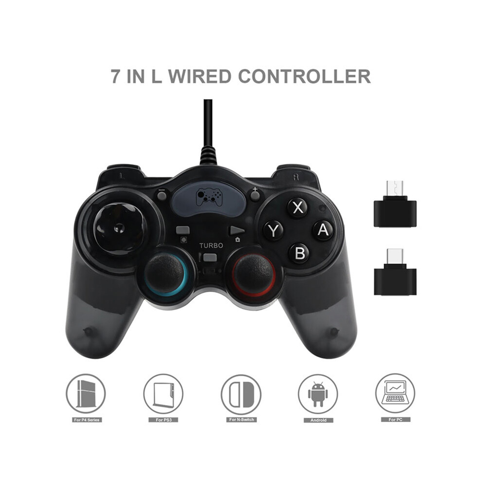 Maxpower Abs Wired Controller For Ps3/Ps4/Switch/Pc Console 7 In 1 Gamepads For Gamer Game Playing Accessories