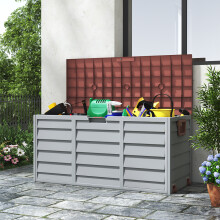 290L Plastic Outdoor Garden Deck Storage Box Patio Utility Box
