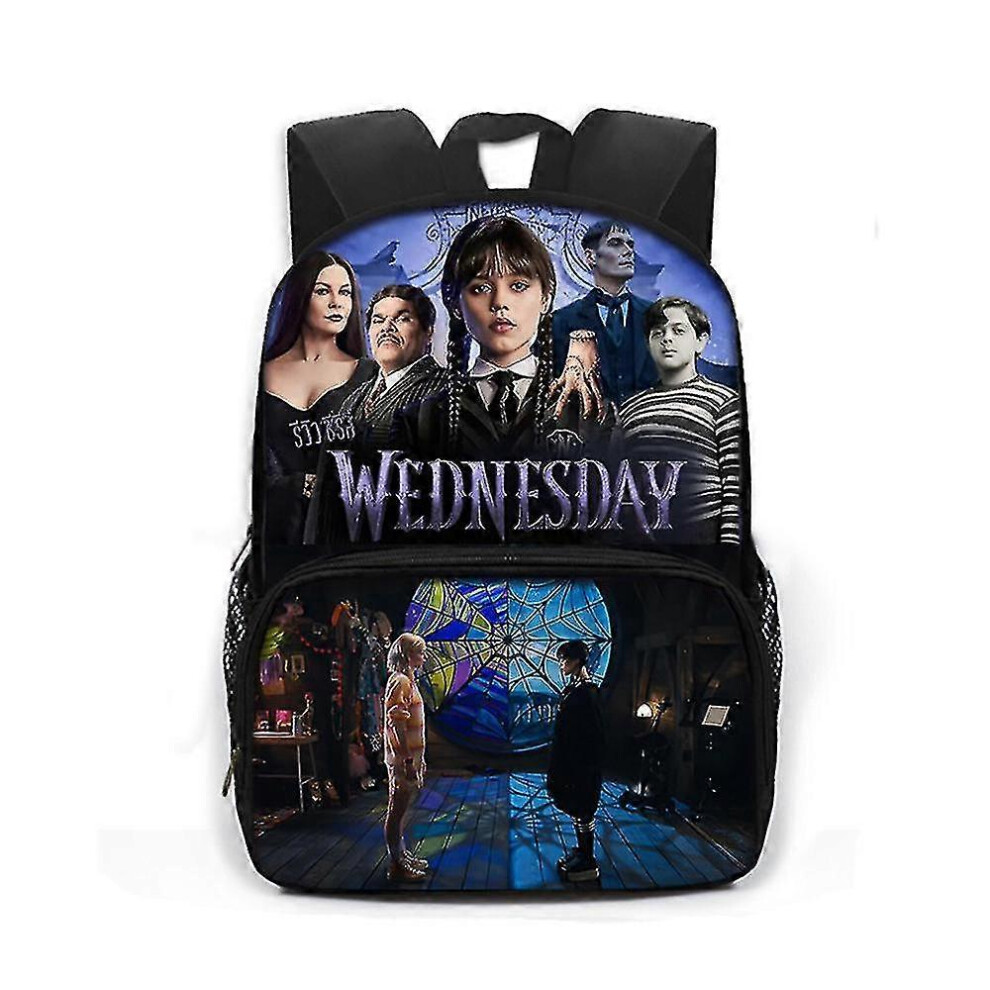 (E, One size) Wednesday Addams Backpack Rucksack Schoolbag Kids Gifts-r-image-OPC-PG8F57W-NEW