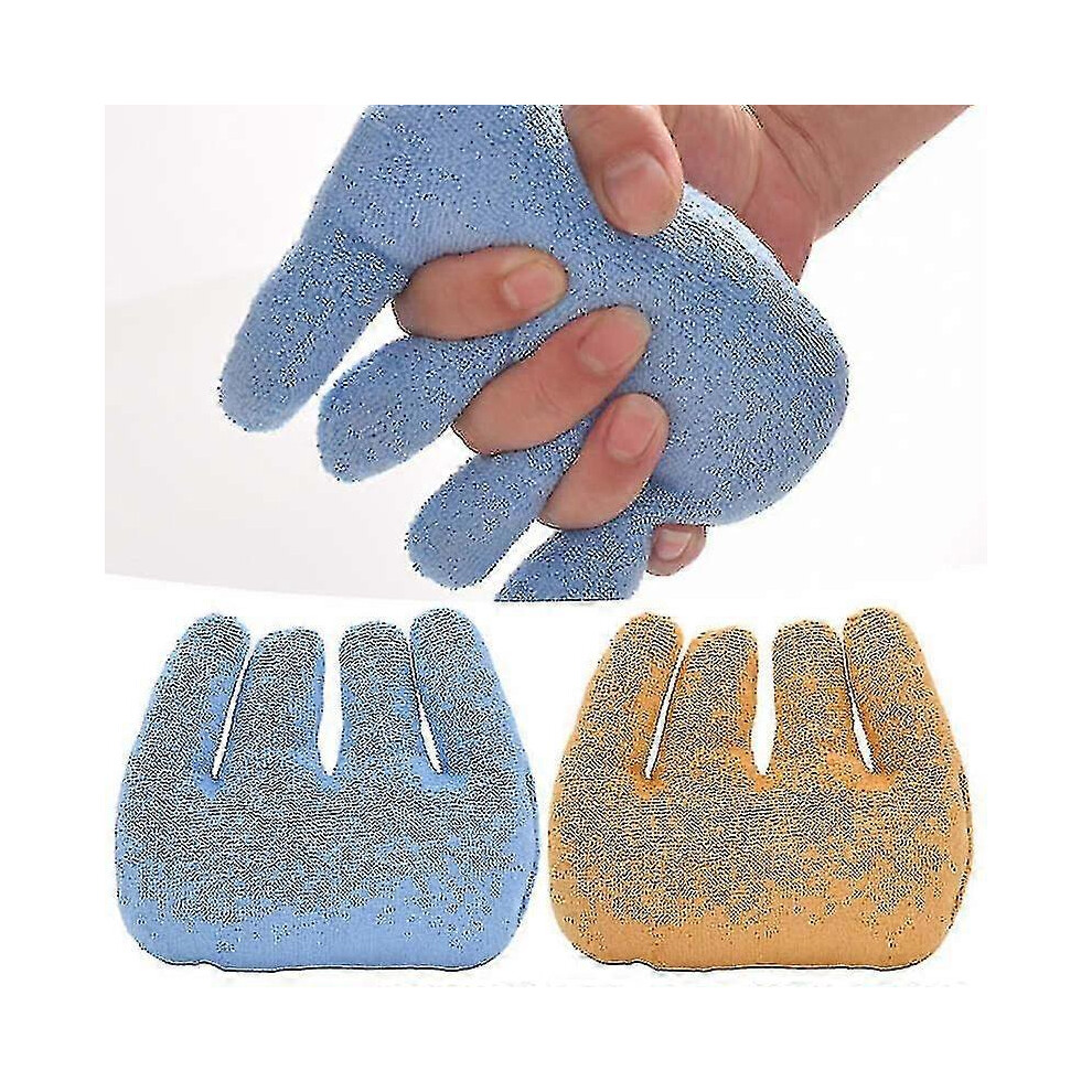(As show, One size) Cushion Palm Hand Contracture Grips Finger Rehabilitation Training Device Finger Separator Contracture Preventionblue