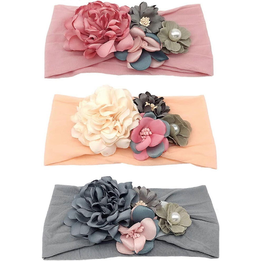 (As show, One size) Baby Girl Nylon Headbands and Bows Gift Box Set for Newborn Infant Toddler Kids-image-OPC-PG8F7M5-NEW