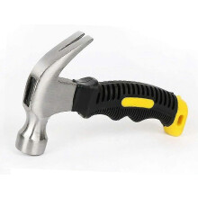 (As show, One size) 10 Oz Mini Claw Hammer Fiberglass Handle Small Stubby Hammers Nails Tool