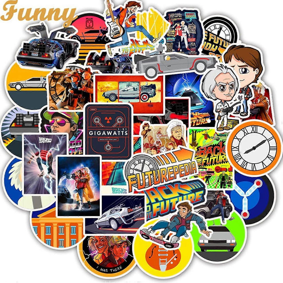 Konhill (As Show, One Size) Science Fiction Stickers For Teens Water Bottle, 50Pcs Cool Waterproof Vinyl Cartoon Decal For Kids Skateboard Laptop Hydroflask P