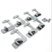 (As show, One size) 7pcs Adjustable Rolled Hem Foot Sewing Machine Presser Foot Hemmer Foot Set