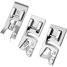 (As show, One size) Sewing Machine Presser Feet, 3 Pcs Sewing Machine Feet Kit, Hemming Presser Hemming Foot