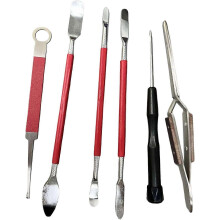 (As show, One size) Saxophones Repair Tool Set Portable Kits Practical Maintenance Fittings Special for Oboe, 6Pcs Red
