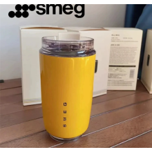 (gold) 320ml Smeg Coffee Mug Stainless Steel Travel Water Bottle Insulated Cup 8 Colors