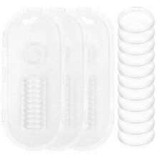 (As show, One size) 44pcs Plastic Book Binding Discs Leaf Binder Binder Rings for DIY Notepads Planners