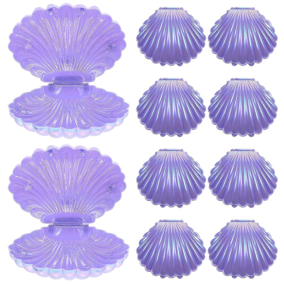 Kricely (As Show, One Size) 10Pcs Shell Candy Boxes Shell Storage Container Jewelry Box Wedding Party Favor
