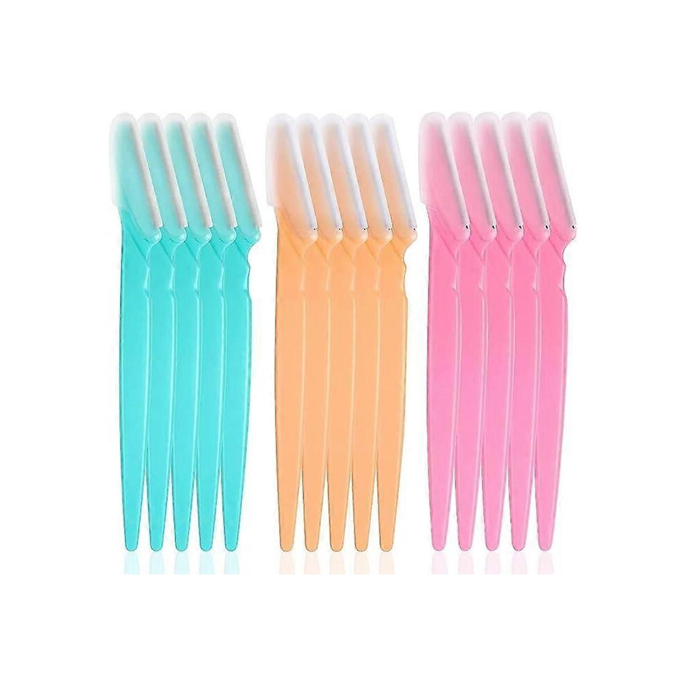 (As show, One size) Eyebrow Razors - Facial Hair Remover - Shaver Trimmer Shaper - 15Pcs