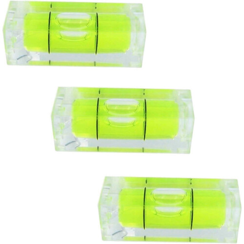 (As show, One size) Mini Bubble Spirit Level x 3 Square 29mm