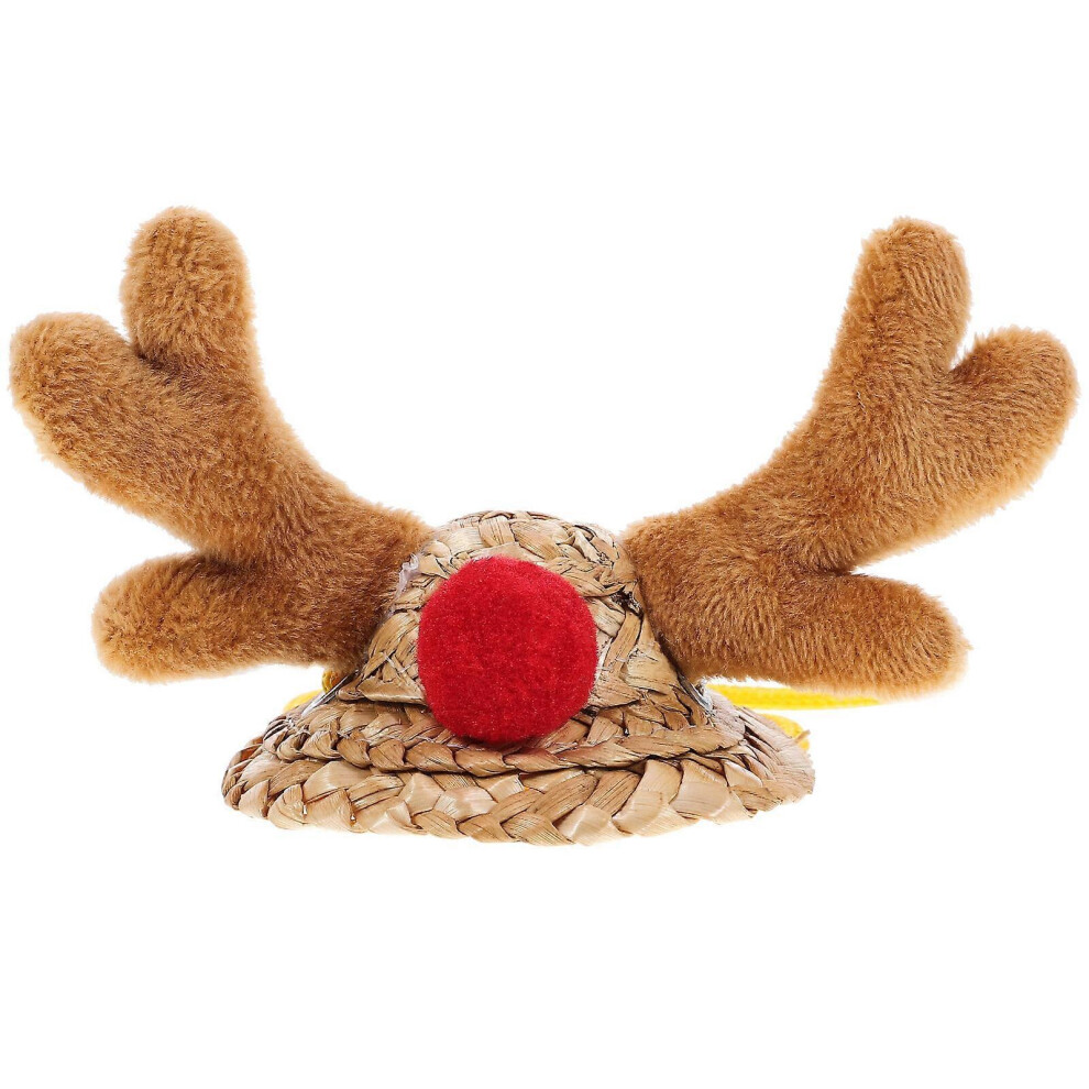 Kricely (10.3X6.5x6.2cmcm, As Shown) Small Animal Hat Mini Xmas Hat Small Hamster Christmas Costume Cap Xmas Party Favor