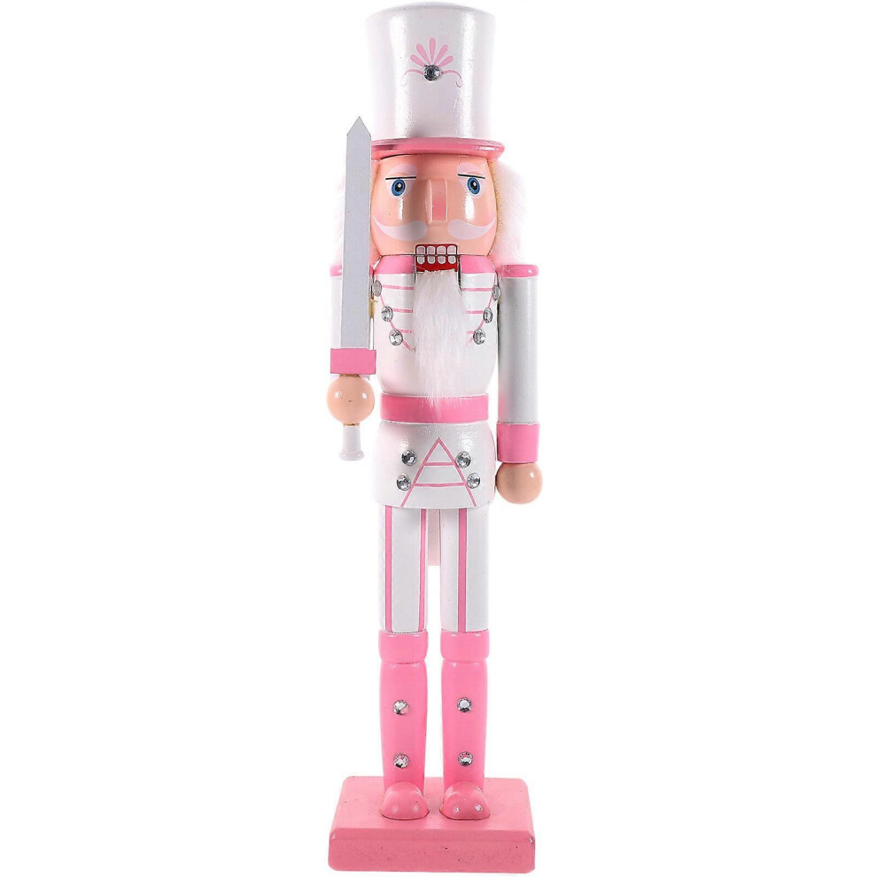 Kricely (As Shown 3, One Size) Nutcracker Soldier Christmas Nutcracker Figure Wooden Puppet For Tabletop