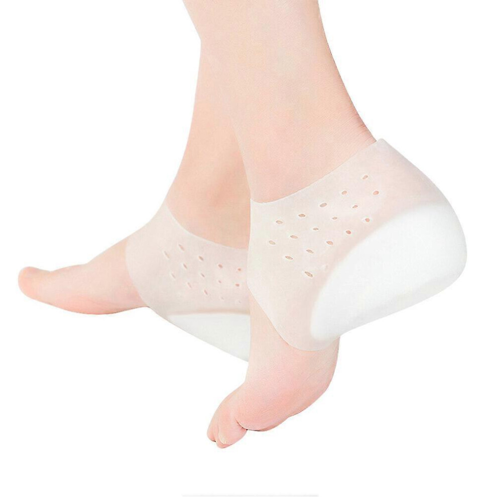 Kricely (Size 5, One Size) Inside Heighten Insoles Silicone Heel Pads Cover Silicone Shoes Pads Invisible Heighten Insoles (5.5Cm)