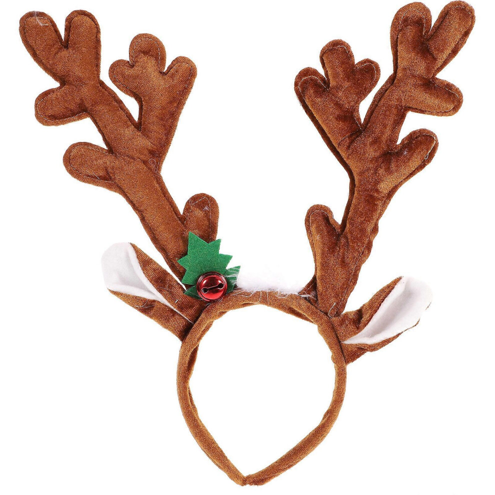 Kricely (As Show, One Size) Christmas Headband Reindeer Antler Hair Headpiece For Christmas Costume Party