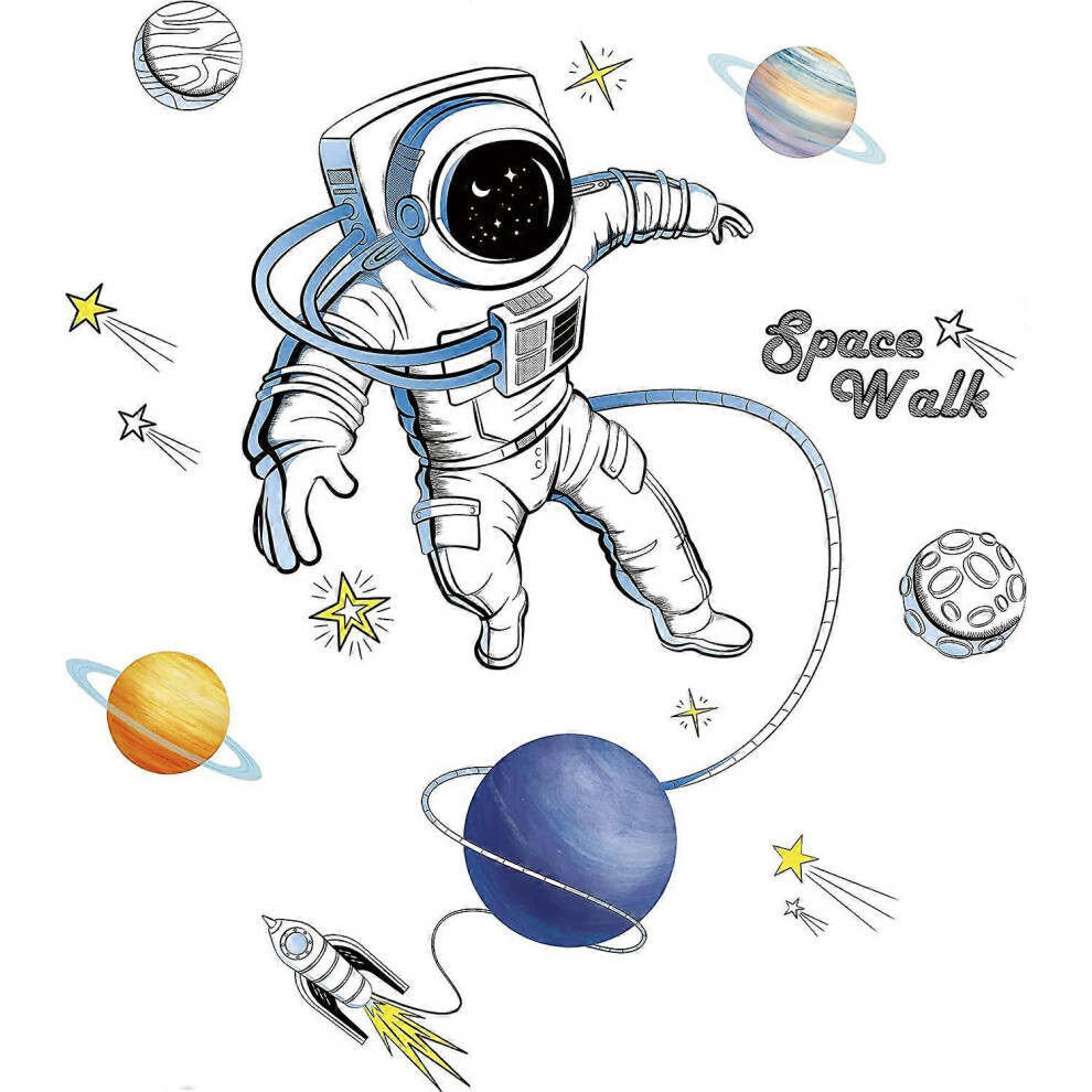 Konhill (As Show, One Size) Wall Stickers Animals Safari (Astronaut)
