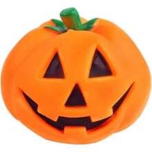 (As show, One size) Pet Dog Halloween Pumpkin Toy, Funny Chew Toys for Dogs Teething, Squeaky Toys Talking Pumpkin Pet Toy for Home Halloween Party, Halloween Ornaments -