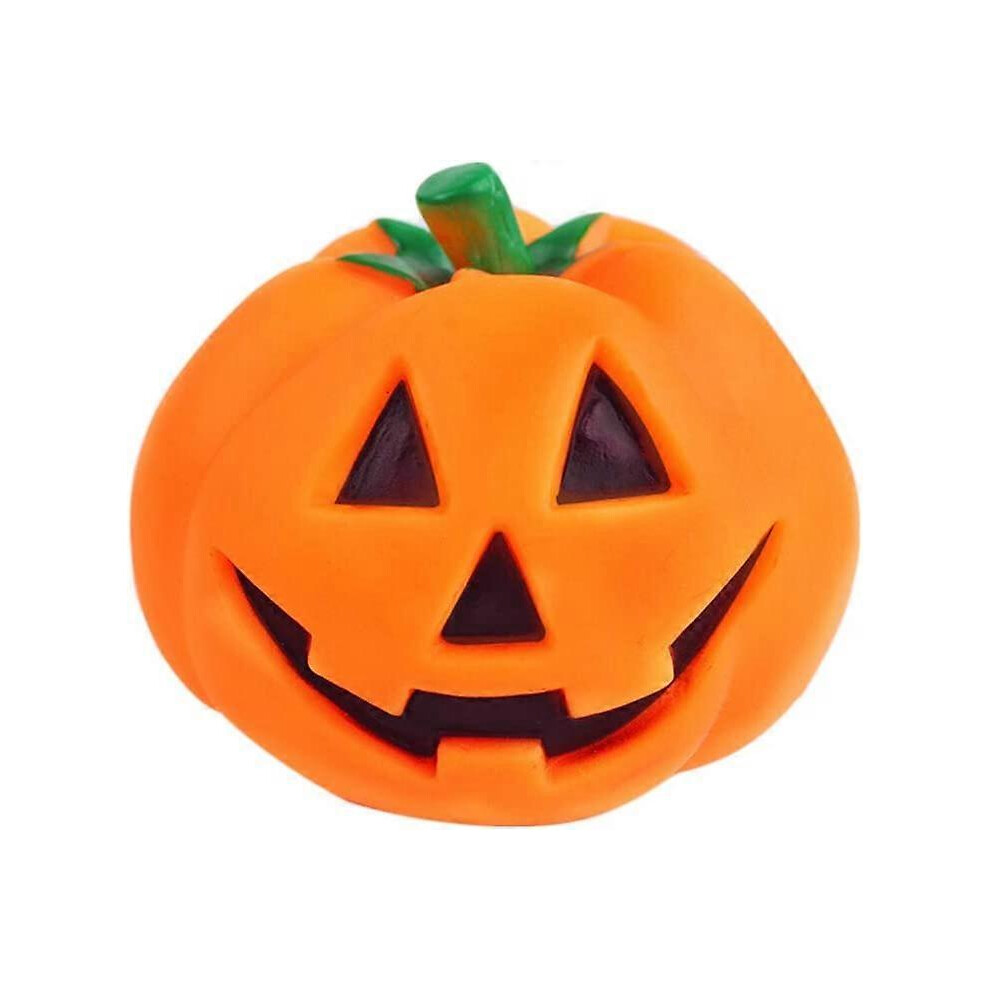 Konhill (As Show, One Size) Pet Dog Halloween Pumpkin Toy, Funny Chew Toys For Dogs Teething, Squeaky Toys Talking Pumpkin Pet Toy For Home Halloween Party, H