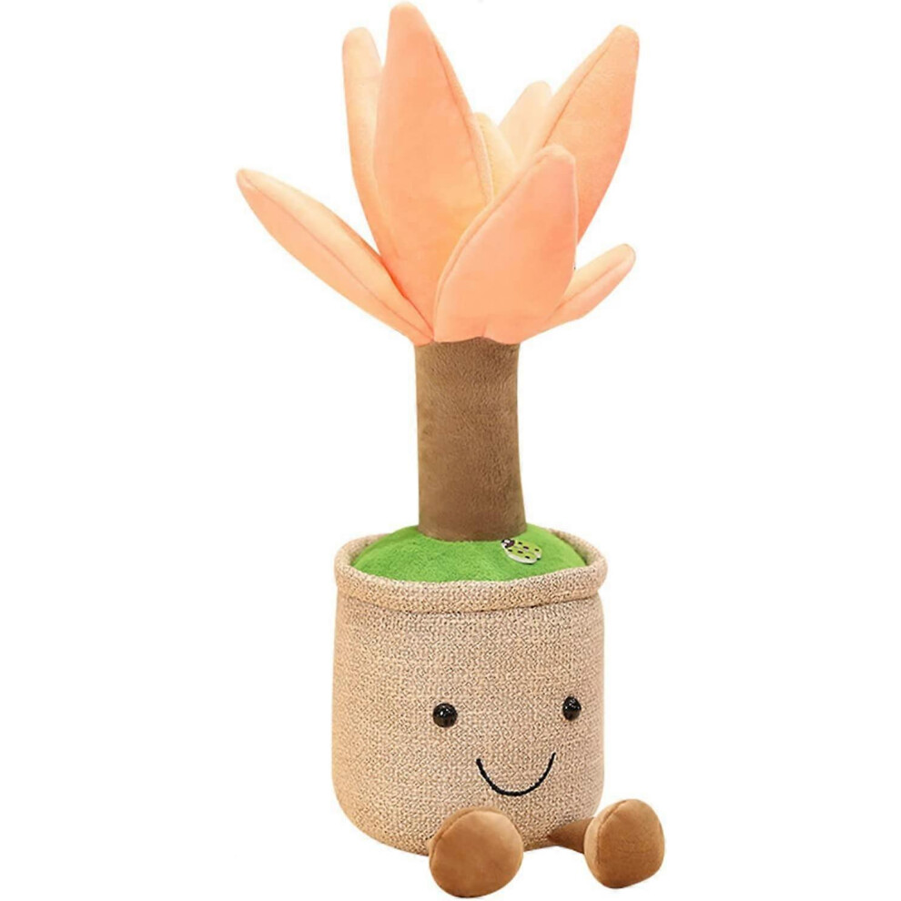 Konhill (As Show, One Size) Tulip Plush Toy, 13.8" Tulip Flower Pot Stuffed Throw Plushie Pillow Doll, Soft Fluffy Plant Pillow For Home Decor Gifts Pink