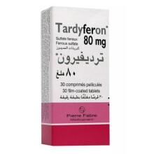 Tardyferon 80mg - 30 Film-Coated Tablets | Dietary Supplement for Anemia & Iron Deficiency