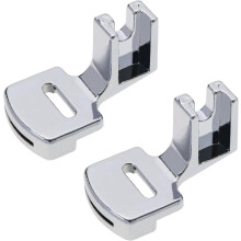 (As show, One size) 2Pcs Gathering Foot Presser Foot for Household Sewing Machines Universal Gathering Presser Feet