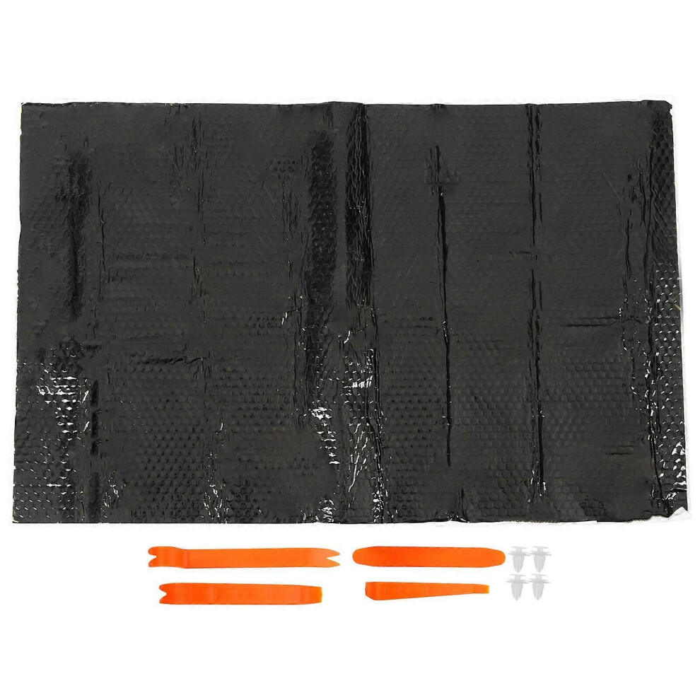 Kricely (80.00X50.00x0.25cm, ) Vehicle Sound Deadening Mat Car Noise Insulation Mat Automotive Vibration Dampening Mat Black