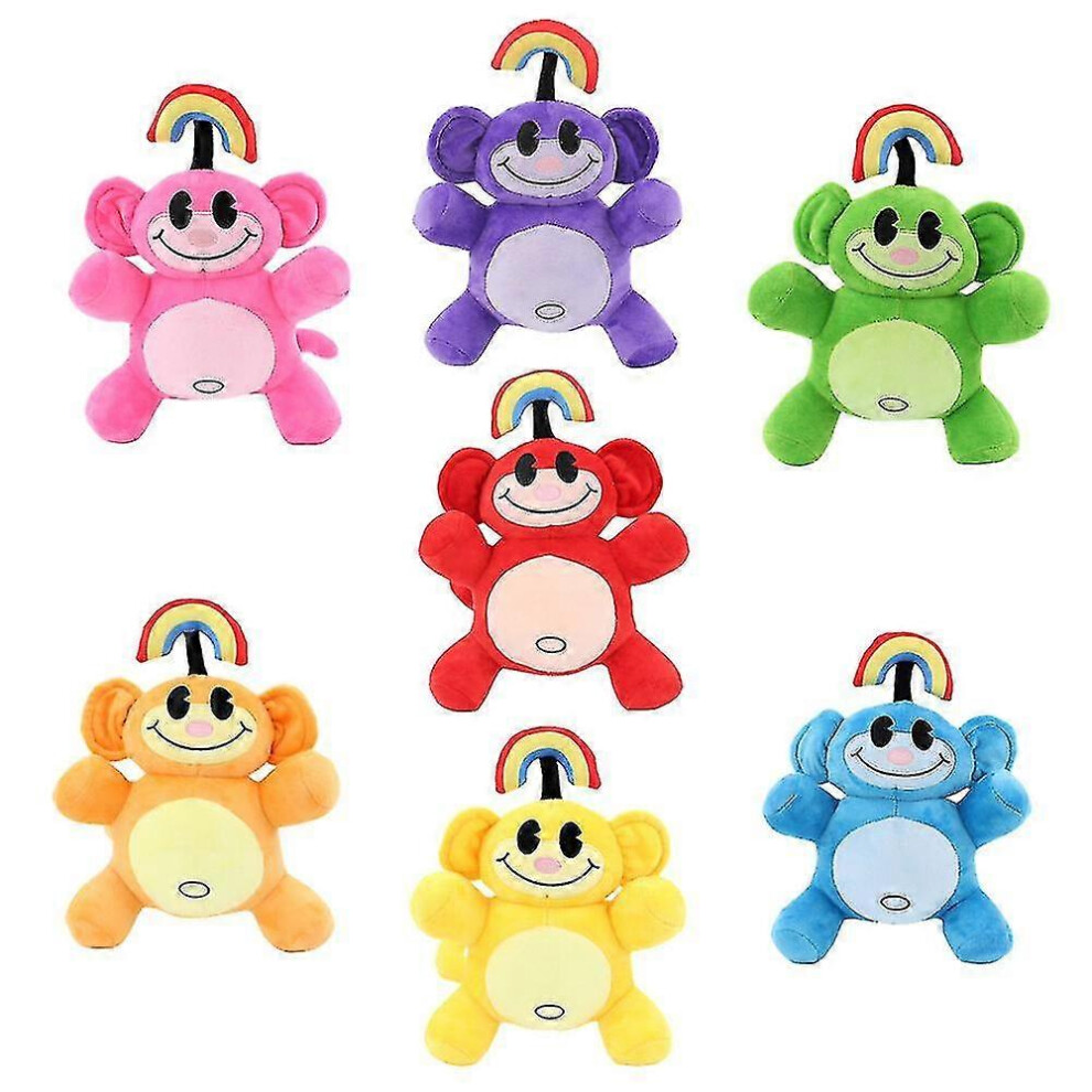 (Color 7, One size) Rainbow Monkey Plush Toy-image-OPC-PG8FK8J-NEW