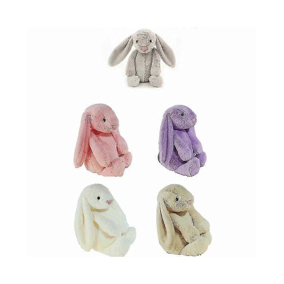(Pink, One size) Cute Bunny Soft Plush Toy Rabbit Stuffed Animal Kids Easter Gift Doll Pendant-1-image-OPC-PG8FKGF-NEW