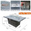 (Rectangle Fire Pit Table) 6 Seater Rattan Garden Dinning Set 6