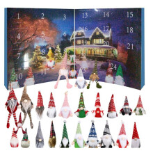 (Gnome Advent Calendar B) Gnome Christmas Advent Calendars 2025 24-Day Countdown Calendar With Gnomes Plush Dolls Gift for Girls