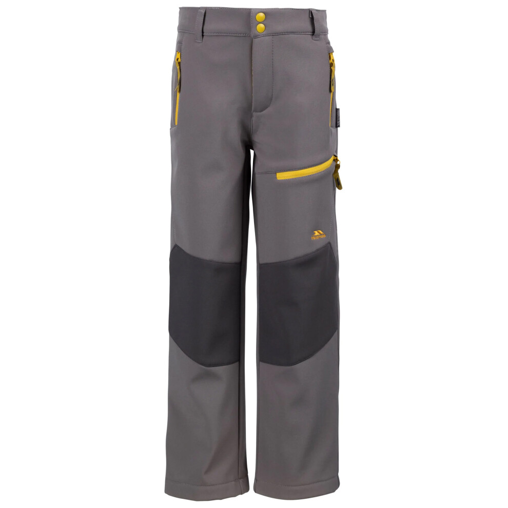 (7-8 Years, Storm Grey/Yellow Sulphur) Trespass Childrens/Kids Hurry Hiking Trousers