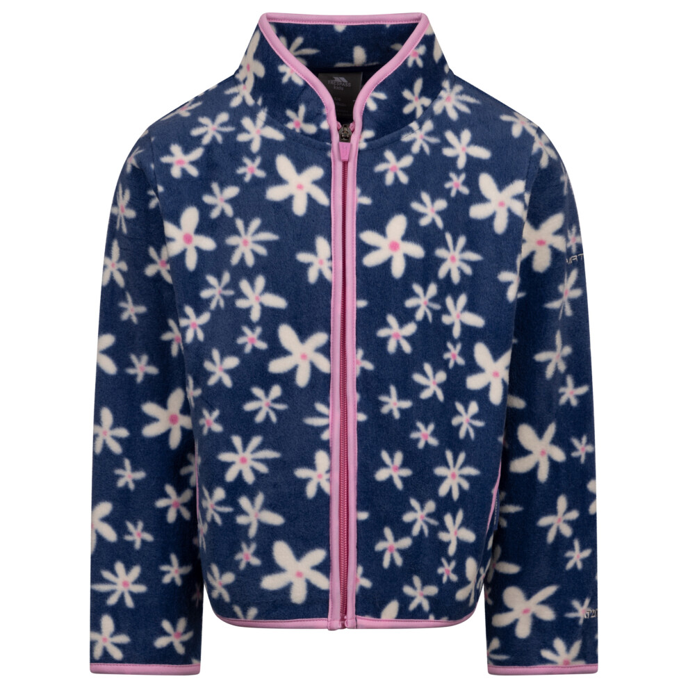 (5-6 Years, Blue Tone) Trespass Girls Sibyilla Fleece Jacket