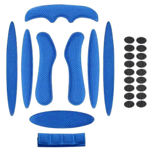 (blue, One size) Universal Helmet Foam Pads Replacement Set Helmet Sponge Lining