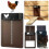 (As show, One size) Automatic Chicken Coop Door Opener Light Sensor House 1